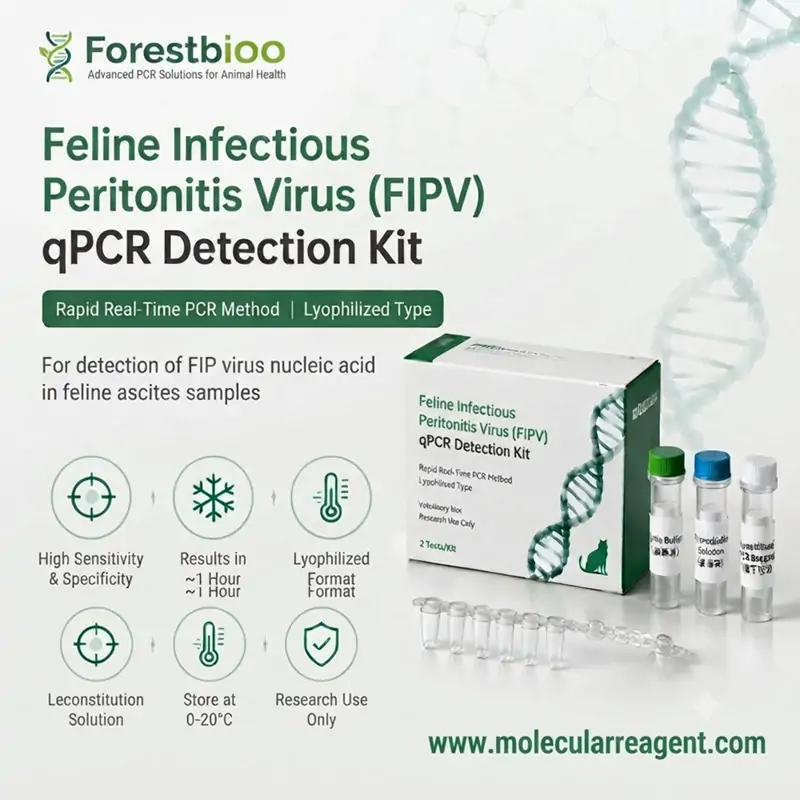 Feline Infectious Peritonitis Virus (FIPV) qPCR Detection Kit (Real-Time PCR Method | Lyophilized)