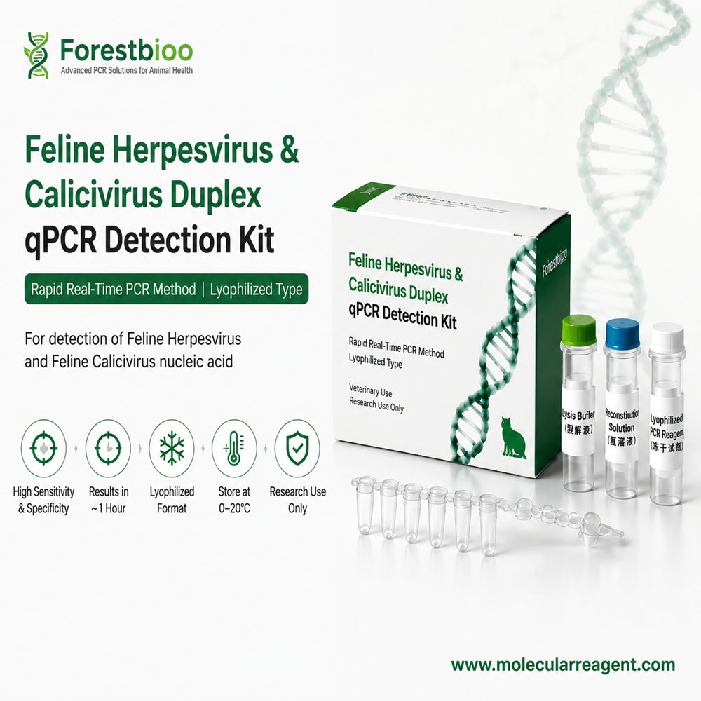 Feline Herpesvirus & Calicivirus (FHV-1/FCV) qPCR Detection Kit | Direct PCR