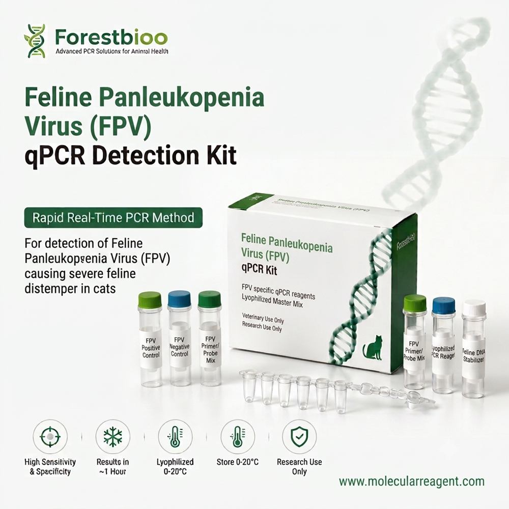 Feline Panleukopenia Virus (FPV) qPCR Detection Kit | Rapid Lyophilized PCR