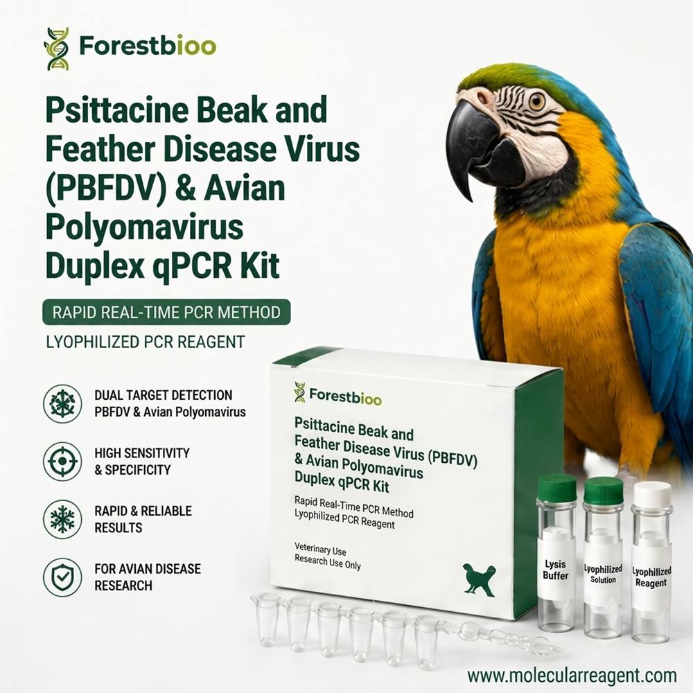 Parrot Feather Plucking Disease PCR Kit | Avian Polyomavirus qPCR Detection