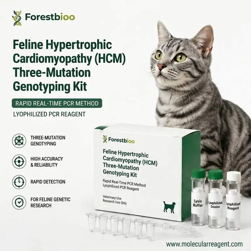 Feline HCM genetic testing for HCM-associated variants and Real-Time PCR genotyping