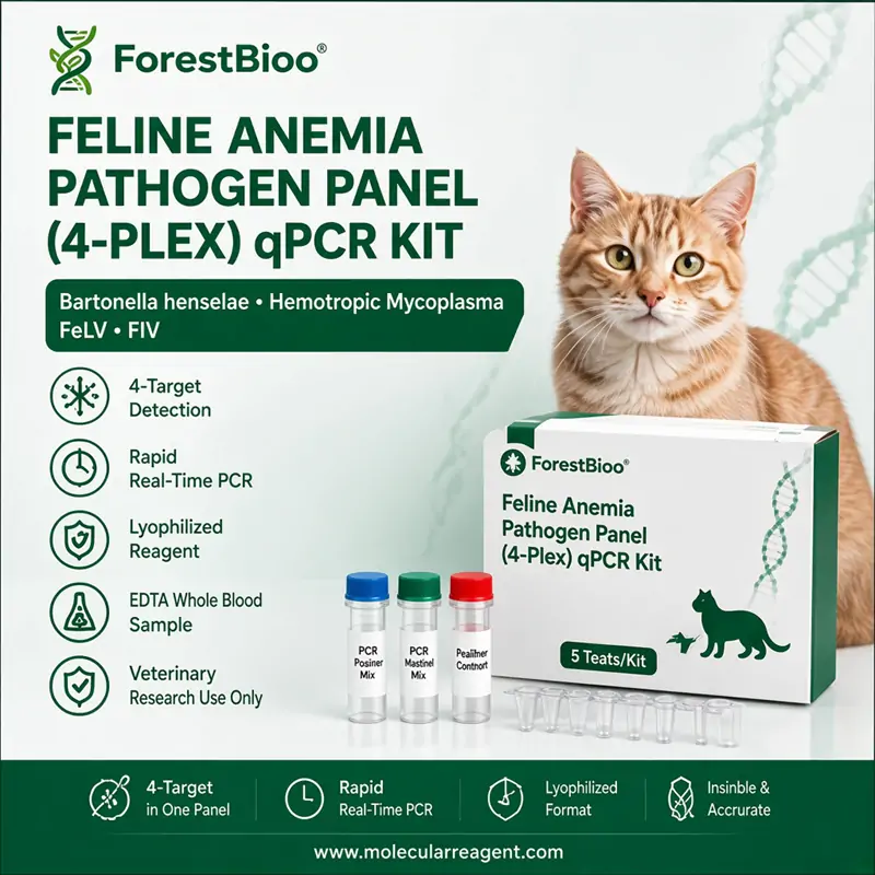 Feline Anemia Pathogen Panel (4-Plex) qPCR Kit |Real-Time PCR
