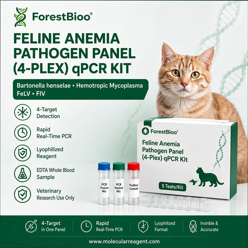 Feline Anemia Pathogen Panel (4-Plex) qPCR Kit |Real-Time PCR