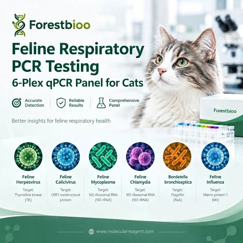 Feline Respiratory PCR Testing: 6-Plex qPCR Panel for Cats | Forest BioTech